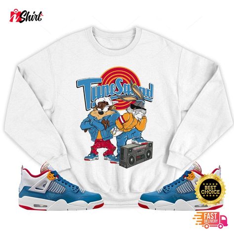 Messy Room 4s Jordan 4 GS Messy Room Sweatshirt Match To Bunny Tazmanian Hiphop Sneaker Check more at https://ishirtplus.com/product/messy-room-4s-jordan-4-gs-messy-room-sweatshirt-match-to-bunny-tazmanian-hiphop-sneaker/ Messy Room 4s Outfit, Messy Room Jordan 4, Jordan 4 Messy Room, 4s Jordans, Jordan 4 Outfit, 4s Outfit, Fly Fits, Messy Room, Fit Inspo