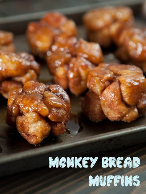 Brooklyn Farm Girl: Monkey Bread Muffins | A single serving alternative to Monkey Bread in muffin form! Monkey Bread Muffins, Easy Monkey Bread, Girl Monkey, Baker Baker, Bread Muffins, Biscuit Dough, Breakfast And Brunch, Muffin Tin Recipes, Monkey Bread