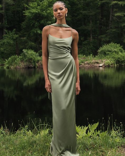 Mix and Match bridesmaid styles by Jenny Yoo are all in store now 😍 #jennyyooatreflections #bridesmaids #mixandmatch #floralsforthegirls Wedding Inspo Bridesmaid Dress, Various Green Bridesmaid Dresses, High Fashion Bridesmaid Dresses, Prom Green Dresses, Green Bridesmaids Dresses Mismatched, Jenny Yoo Bridesmaid Dresses, 2025 Bridesmaid Dresses, Mix Match Green Bridesmaid Dresses, Green Silk Bridesmaid Dresses