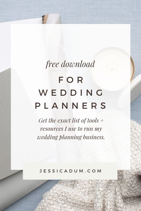 Download the exact list of business resources and tools I use in my wedding planning business for free. As a small business owner, it’s imperative to find the right business tools to assist in making your life easier and as productive as possible, and I've rounded up my favorites! Download this free resource list today! Wedding Planner Career, Wedding Planner Business, Wedding Tools, Wedding Planning Business, Wedding Planning Tools, Planning Business, Planner Tips, Event Planning Business, Budget Planer