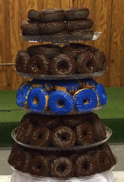 Police Officer Party, Doughnut Tower, Police Academy Graduation Party, Officer Party, Police Wedding, Police Retirement Party, Police Appreciation, Police Birthday Party, Police Graduation