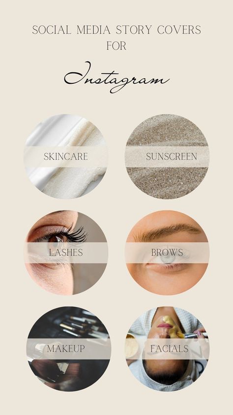 12 CANVA Esthetician/Skincare/Cosmetic Professional Instagram Story Highlight Cover Templates Skin Care Highlight Instagram Cover, Lash And Brow Salon Ideas, Esthetician Instagram Names Ideas, Esthetician Graphics, Brown Line Art, Brow Salon, Esthetician Aesthetic, Aesthetics Business, Esthetician Skincare