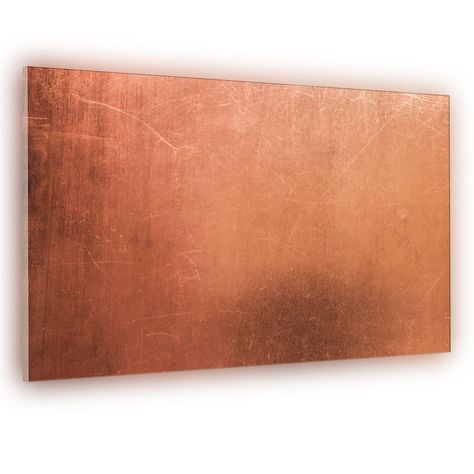 Copper Plate Kitchen Splashback - YourSplashbacks Copper Splashback Kitchen, Unique Modern Kitchen, Copper Splashback, Copper Plate, Kitchen Splashback, Street House, Copper Style, Glass Kitchen, Safety Glass