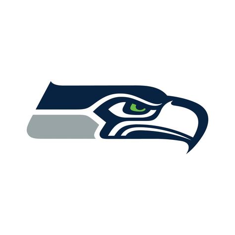 Seattle Seahawks logo on transparent background Seattle Seahawks Logo, Outdoor Logos, Silhouette America, Nfl Logo, Custom Football, Running Back, Fantasy Football, Seattle Seahawks, Nfl Teams