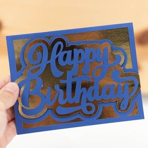 Birthday Cards With Cricut, Cards With Cricut, Cricket Joy Projects Craft Ideas, Templates For Cricut, Free Birthday Cards, Birthday Card Template Free, Cricut Birthday Cards, Cricut Templates, Happy Birthday Cards Handmade