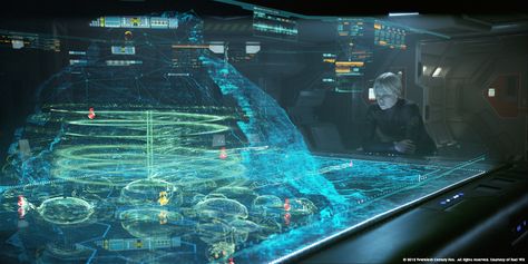 Sci-Fi Hologram Prometheus 2012, Hologram Technology, Techno Gadgets, Holographic Displays, Holography, Michael Fassbender, Star Citizen, Futuristic Technology, Future Technology