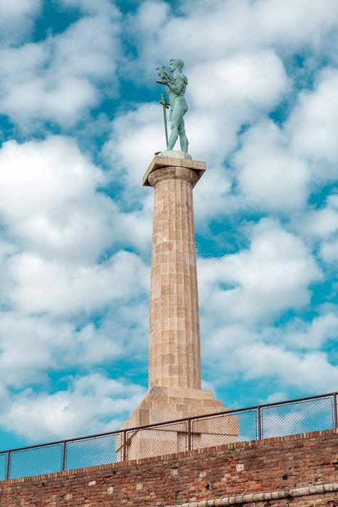 Pobednik is a monument in the Belgrade Fortress in Belgrade, Serbia stock photo Belgrade Fortress, Belgrade Serbia, Austro Hungarian, Serbia, Kale, Monument, Ottoman, Photo Image, Stock Photos