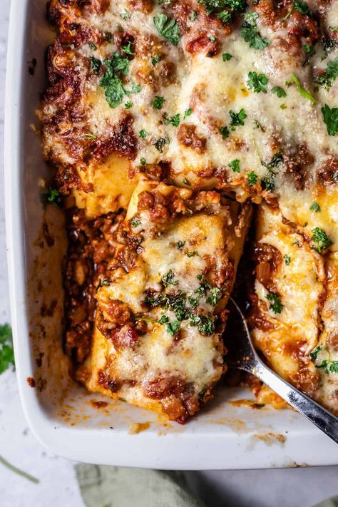 Crispy Lasagna, Orange Creamsicle Cheesecake Recipe, Pickled Eggplant, Skillet Lasagna, Baked Lasagna, Classic Lasagna, Lasagna Rolls, Comfort Food Recipes Dinners, Lunch Dinner Recipes