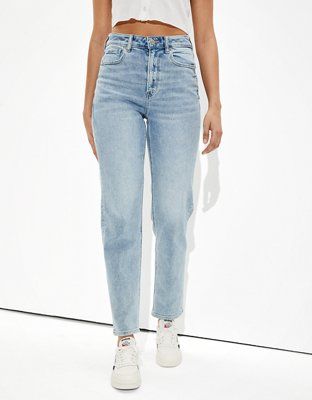 Straight Jeans High Waisted, Mom Jeans Outfit, Ae Jeans, Fashion Trends Winter, Jean Trends, High Waisted Mom Jeans, Cute Jeans, Best Jeans, Mens Outfitters