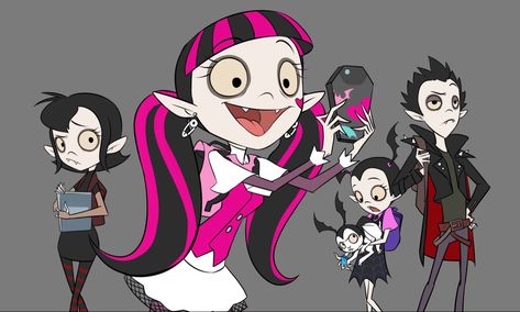 Vampire School, Arte Monster High, Monster High Art, Monster High Characters, Arte Inspo, Cartoon Crossovers, High Art, Anime Crossover, Cartoon Shows