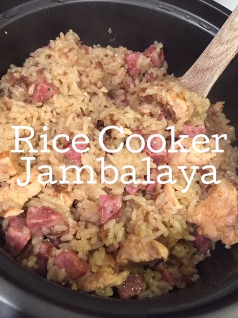 Southern Food from the Heart Rice Cooker Jambalaya Recipe, Rice Cooker Pasta, Chicken Jambalaya Recipe, Recipes Using Rice, Sausage Jambalaya Recipe, Jambalaya Rice, Aroma Rice Cooker, Jambalaya Recipe Easy, Chicken Jambalaya