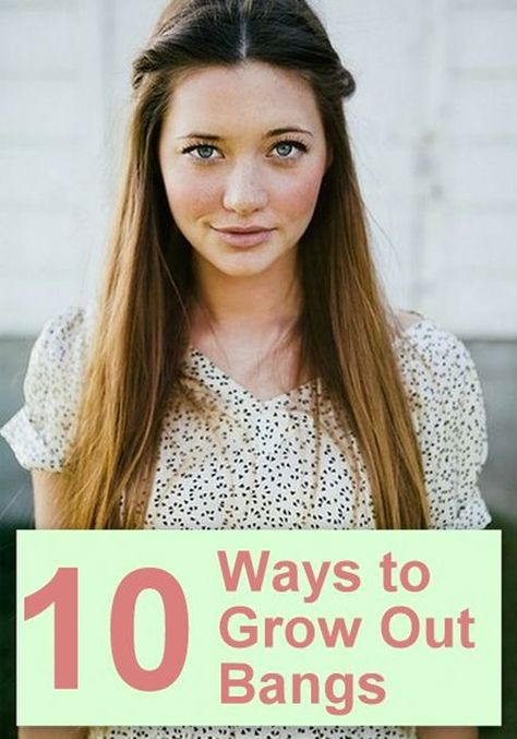 These hairstyles help you get through the awkward phases of growing out your bangs. Hairstyles For Growing Out Bangs, Grow Out Bangs, Lindsay Hansen, Growing Out Bangs, 5 Minute Hairstyles, Ombré Hair, Perfect Eyebrows, Hair Envy, Grow Out