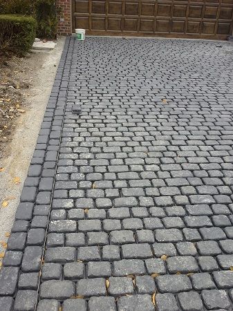 Patio Repair, Brick Paver Driveway, Driveway Materials, Cobblestone Pavers, Driveway Entrance Landscaping, Cobblestone Driveway, Paver Patios, Brick Paver Patio, Types Of Bricks