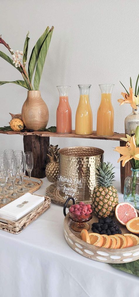 Bridal Shower Ideas Tropical, Wedding Shower Tropical Theme, Bachelorette Party Luau, Tropical Bridal Shower Ideas Decor, Hawaii Themed Bridal Shower Ideas, Classy Tropical Bridal Shower Ideas, Summer Boho Bridal Shower Ideas, Tropical Theme Bridal Shower Decor, Hawaiian Themed Engagement Party