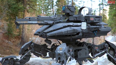 ArtStation - AMAK, Michael Weisheim Beresin Walking Tank, Future Tank, Concept Vehicles Sci Fi, Space Ship Concept Art, Drones Concept, Military Hardware, Naval History, Futuristic Art, Army Vehicles