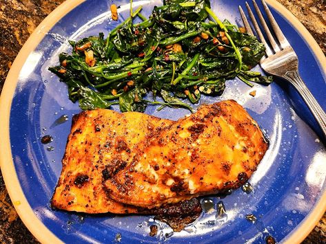 Steakhouse Baked Salmon Recipe Makes Husband & Wife Happy Steakhouse Salmon, Best Halibut Recipes, Salmon Steaks, Baked Salmon Recipe, Teriyaki Glaze, Baking Measurements, Salmon Steak, Lemon Pepper Seasoning, Baked Salmon Recipes