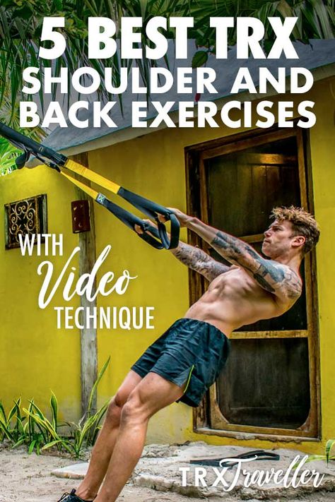 Trx Back Exercises, Shoulder And Back Exercises, Trx Workouts Routine, Suspension Training Workouts, Trx Full Body Workout, Time Under Tension, Back And Shoulder Workout, Trx Training, Trx Workouts