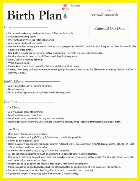 Natural Birthing Plan, Third Trimester Checklist, Birth Plan Template, Pregnancy Checklist, Pregnancy Labor, Hospital Birth, Pumping Moms, Birth Labor, Baby Sleep Problems