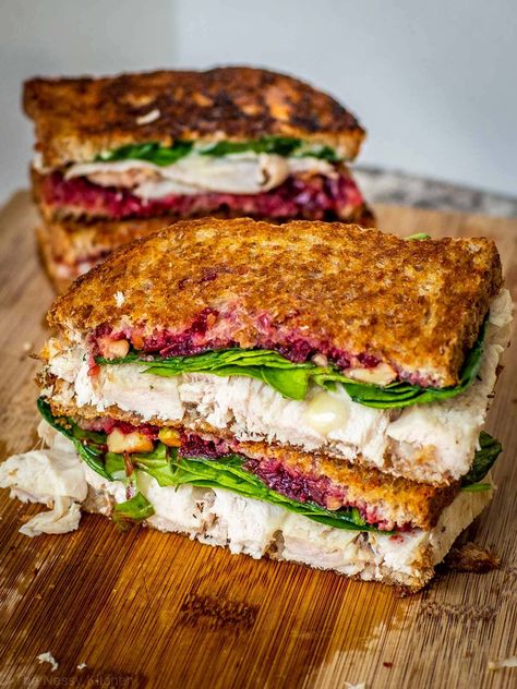 Orange Cranberry Club Sandwich, Fancy Turkey Sandwiches, Turkey And Brie Sandwich, Pool Recipes, Turkey Breast Sandwich, Turkey Cranberry Sandwich, Cranberry Turkey Sandwich, Turkey Sandwich Recipes, Fall Sandwiches