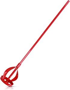 Navaris Paint Mixing Paddle - Heavy Duty Paint and Plaster Mixer for Standard Drills - Steel Drill Whisk Tool Painting and Plastering Mixer (Red) : Amazon.co.uk: DIY & Tools Paint Mixer, Spiral Shape, Diy Tools, Paint Job, Heavy Duty, Tools, Red