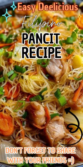 Filipino Pancit Recipe Pansit Recipe Filipino Dishes, Filipino Rice Noodle Recipes, Philippine Noodles Recipes, Chicken Pancit Bihon Recipe Filipino, Shrimp Pancit Recipe Filipino, Filipino Food Dinner, Filipino Noodles Pancit Recipe, Easy Pancit Recipe Filipino Food, How To Make Pancit Filipino Food