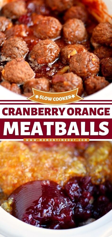 Cranberry Orange Meatballs, Orange Meatballs, Holiday Crockpot, Appetizers Meatballs, New Year's Eve Food, Puff Pastry Cups, Pastry Cups, Slow Cooker Christmas, Cranberry Meatballs