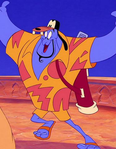 Genie dressed as Disney Tourist Disney Characters Tattoos, Aladdin Wallpaper, Disney Movie Scenes, Disney Eras, Aladdin Genie, Wall Drawings, Disney Challenge, Genie Aladdin, Disney Characters Wallpaper