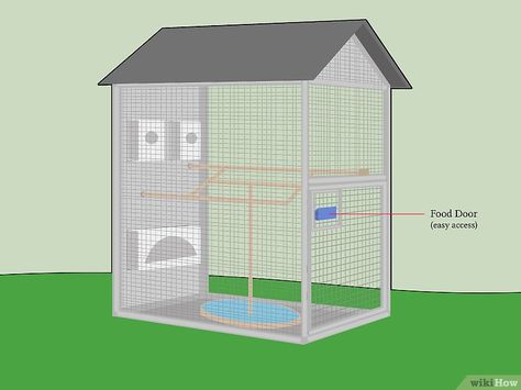 Image titled Build an Aviary Step 12 Bird Aviary For Sale, Aviary Design, Aviary Ideas, Diy Bird Cage, Bird House Kits, Bird Aviary, Parrot Cage, Diy Birds, Parrot Toys