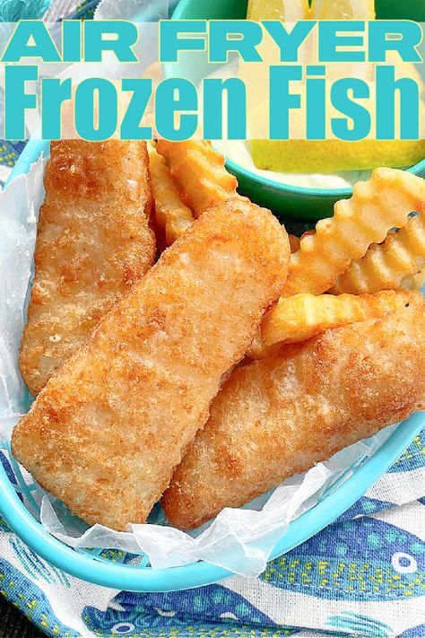 Air Fryer Frozen Fish | Foodtastic Mom #airfryerrecipes #fishrecipes #airfryerfrozenfish via @foodtasticmom Super Simple Meals, Frozen Fish Fillets, Air Fried Fish, Fish Sandwiches, Air Fryer Fish Recipes, New Air Fryer Recipes, Frozen Fish, Air Fryer Fish, Air Fryer Cooking Times