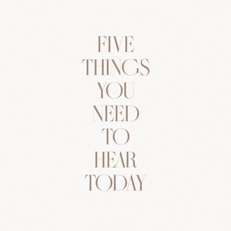 @visionaryglow on Instagram: “Five things you need to hear today 🤍” Aspiration Quotes, Tag Someone Who, Tag Someone, Post On Instagram, Inspire Me, Quotes To Live By, To Read, How Are You Feeling, Feelings