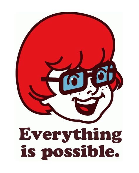 Everything is possible Shaggy And Velma, Baby Shower Snacks, Velma Dinkley, Spongebob Funny, Science Nerd, Tout Est Possible, Dope Cartoon Art, A Meme, Everything Is Possible