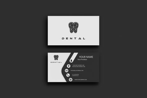 Dental - Business card on Behance Visiting Card Ideas, Dental Business Cards, Dental Business, Dentist Logo, Dental Logo Design, What Is Fashion Designing, Dental Design, Dental Logo, Book And Magazine Design