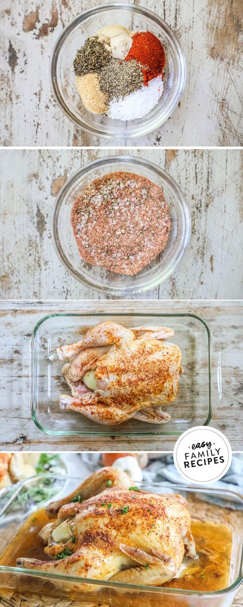 Get your New Year started with this homemade rotisserie seasoning mix. Just mix it together, pat it all over a whole chicken, and cook in your preferred method. You can use this rotisserie chicken seasoning to make a rotisserie style chicken in the crockpot, oven, or even instant pot. It is the perfect homemade seasoning mix that’s perfect for everyone in the family. Rotisserie Chicken Seasoning Recipe, Rotisserie Seasoning, Homemade Rotisserie Chicken, Best Pasta Sauce Recipe, Chicken In The Crockpot, Rotisserie Chicken Seasoning, Chicken Seasoning Recipes, Best Sauce Recipe, Costco Rotisserie Chicken