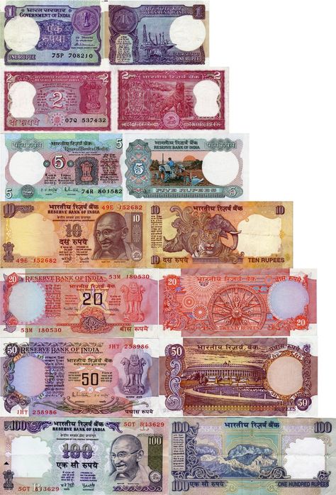 Rupees. Even the money is exquisitely colorful in India.    #ridecolorfully Indian Money Wallpaper Hd, भारतीय इतिहास, Indian Currency, Old Coins Value, Currency Design, Indian History Facts, Currency Note, India Facts, Gk Knowledge