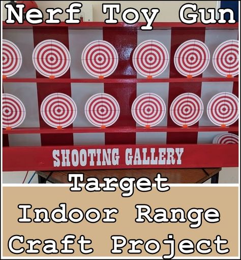 Diy Nerf Targets, Nerf Targets Diy, Nerf Battlefield Diy, Shooting Games For Kids, Diy Spinning Wheel, Carnival Activities, Diy Moving, Nerf Games, Market Day Ideas