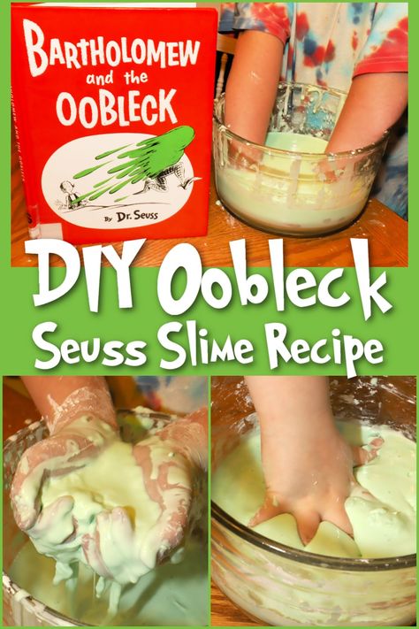 Oobleck Experiment, Diy Science Experiments For Kids, Oobleck Recipe, Bartholomew And The Oobleck, Projects For Preschoolers, Kids Art And Craft, Home Science, At Home Science Experiments, Diy Science Experiments