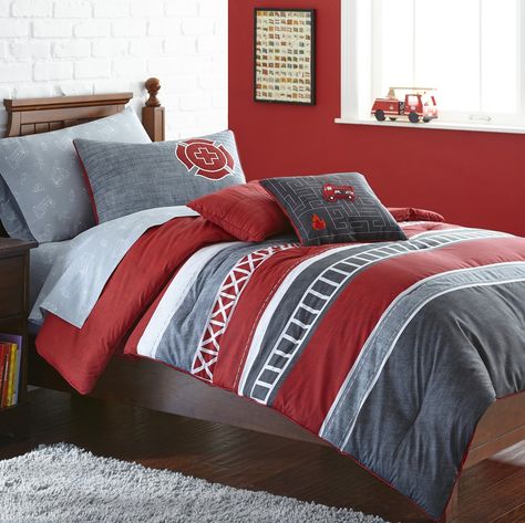 Designer Comforter Sets, Firefighter Bedroom, Full Size Comforter Sets, Kids Comforter Sets, Full Size Comforter, Full Comforter Sets, Kids Comforters, Full Bedding Sets, Kids Bedding Sets