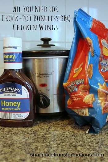 All You Need For Crock-Pot Boneless BBQ Chicken Wings Boneless Bbq Chicken, Party Food Crockpot, Boneless Chicken Wings Recipe, Crockpot Chicken Wings, Boneless Wing Recipes, Supper Bowl, Chicken Wings Crockpot, Wing Night, Food Crockpot