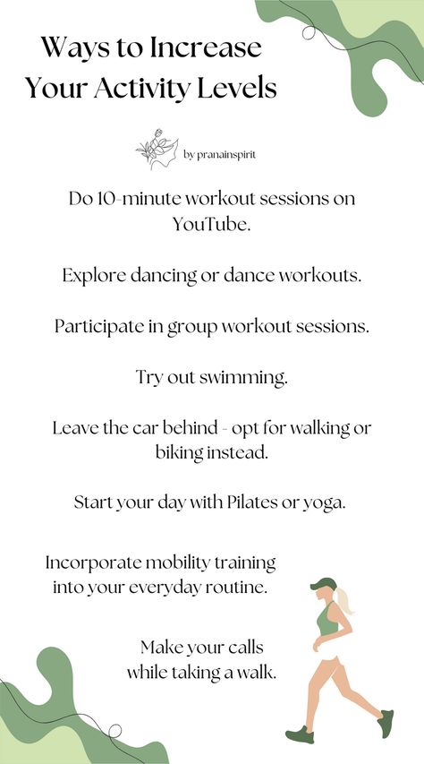 Here are some things you can do to break out of a sedentary lifestyle and become more active in your daily life!

#activelifestyle #fitness #fitaesthetic #healthylifestyle #healthyhabits #workout #training #exercise #weightloss #physicalactivity #physicalwellness Getting Active, Aesthetic Workout, Motivational Affirmations, Sedentary Lifestyle, Fits Aesthetic, 10 Minute Workout, Fitness Aesthetic, Group Fitness, Workout Session