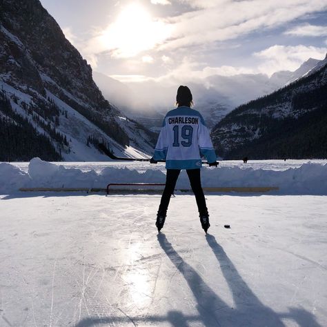 Lake Louise Canada, Outdoor Skating, Chateau Hotel, Winter Play, Watercolor Fashion, Long Puffer Coat, Frozen Lake, Lake Louise, Blue Lake