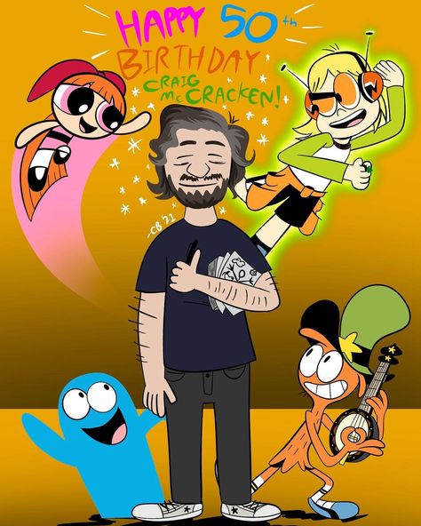 The Toon Master on Instagram: “Yeah, I know it’s a bit late, but I still wanna show my appreciation to Craig McCracken (@cmcccartoons) on his 50th birthday. This man was…” Craig Mccracken Art, Craig Mccracken, I Know It, 50th Birthday, This Man, Show Me, Be Still, Art Style, The Fosters