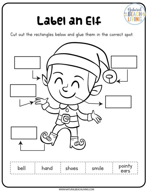 Elf Worksheets For Preschool, Elf Kindergarten Activities, Elf Worksheets Free Printables, Elf Activities For Kindergarten, How To Catch An Elf, Elf Craft Preschool, Elf On The Shelf Crafts For Kids To Make, How To Catch An Elf Activities, Elf Activities For Preschoolers