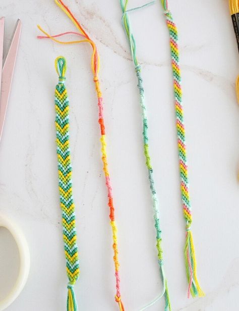 Crafts Archives - A Beautiful Mess V Shaped Bracelet Pattern, Shaped Bracelet Pattern, Bracelets Patterns Easy, Chevron Friendship Bracelet, Making Friendship Bracelets, Friendship Bracelets Easy, Make Friendship Bracelets, Summer Camp Crafts, Best Friend Bracelets