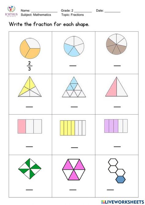 Fraction Worksheet, Fractions Worksheets 1st Grade, Fractions Worksheets For Grade 2, Teaching Fractions 2nd, Fractions Worksheets Class 6, Fractions Worksheets Grade 3, Worksheet On Fractions For Class 6, Worksheet On Fractions For Grade 2, Fractions Worksheets Grade 5