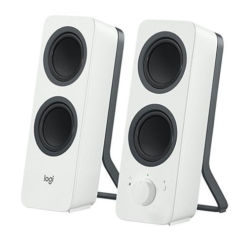 Logitech Z207 2.0 Multi Device Stereo Speaker (White) White Speakers, Uk English, Desktop Speakers, Multimedia Speakers, Pc Speakers, Passive Radiator, Small Speakers, Computer Speakers, Hardware Components