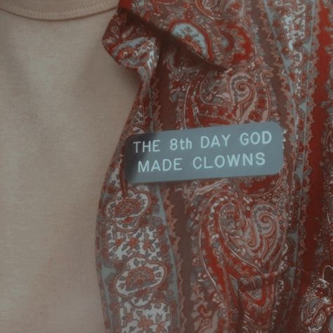 Class Clown Aesthetic, Twelfth Night Aesthetic, Clown Aesthetic, Class Clown, It Aesthetic, Chaotic Neutral, Grunge Music, Twelfth Night, Class Of 2019