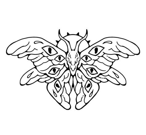 Moth With Eyes Tattoo, Moth Flash Tattoo, Moth Line Art, Tattoo Ideas Moth, Moth Tattoo Ideas, 4 Tattoo, Moth Tattoo, Tattoo Portfolio, Grey Tattoo