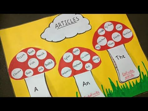 Articles english TLM | How to learn articles in English grammar | A,An,The Articles | - YouTube English Grammar Articles Chart, Teaching Boards Ideas, English Grammar Activity For Class 3, Articles Chart For Classroom, Chart Craft Ideas, Chart Work Ideas For School, 3rd Grade English Activities, Articles A An The, English Activity For Grade 1