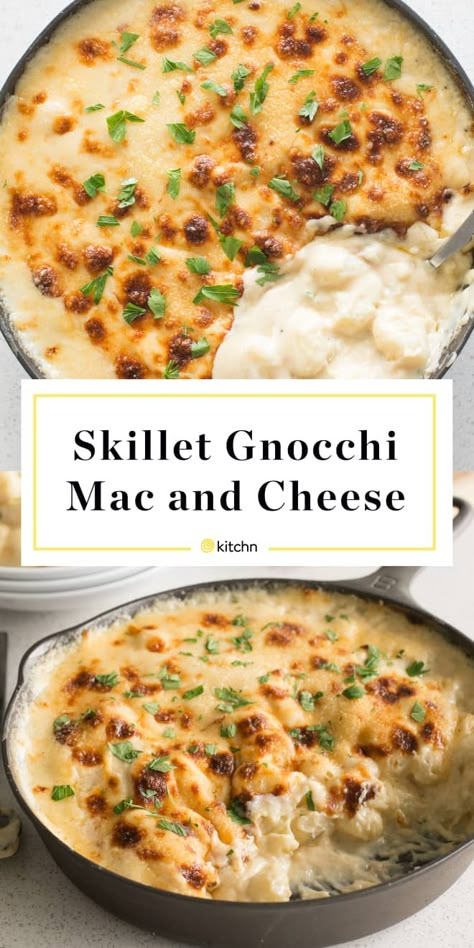 Gnocchi Mac And Cheese, Skillet Gnocchi, Gnocchi Recipes Easy, Gnocchi Dishes, Recipe Crockpot, Potato Gnocchi, Gnocchi Recipes, Cheese Recipe, Tortellini