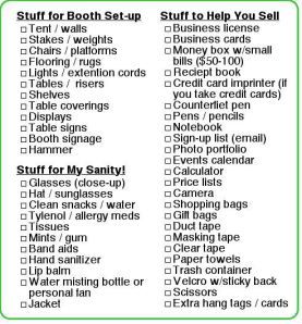 Flea Market Checklist, Vendor Booth Checklist, Craft Show Booth, Craft Booth Display, Vendor Displays, Fair Booth, Craft Fairs Booth, Craft Booth Displays, Craft Stalls